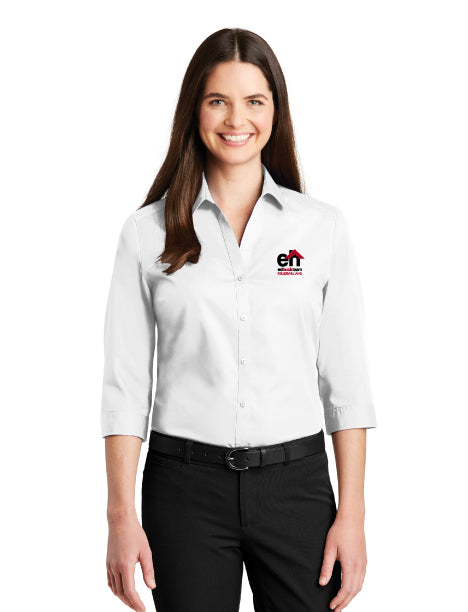 Port Authority - Ladies 3/4-Sleeve Carefree Poplin Shirt